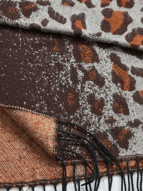 Verde Γυναικείο Κασκόλ 06-0984 Καφέ